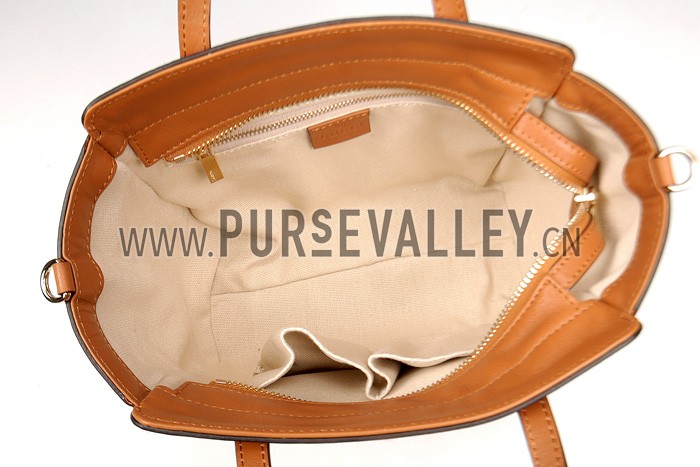 Gucci Swing Ebony/Tan Tote Small