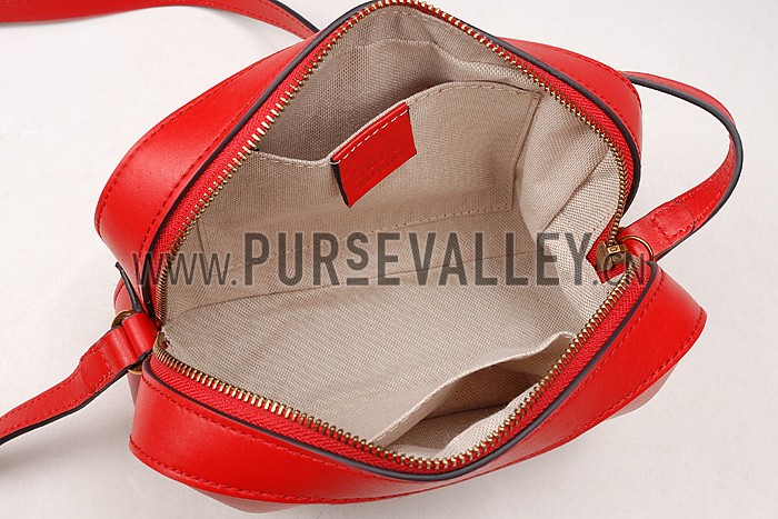 Gucci Bee Detail Red Leather Bag