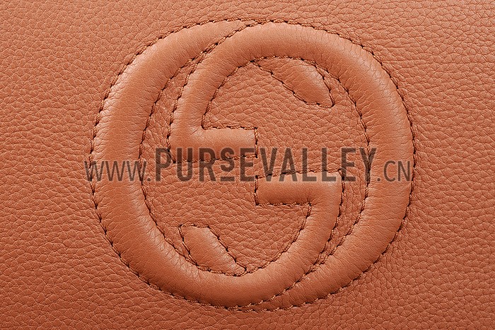 Gucci Soho Leather Shoulder Bag Brown