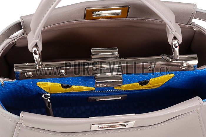 Fendi Peekaboo Mini Grey Bag