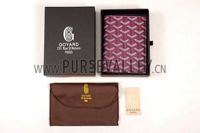 Goyard Passport Cover Plum