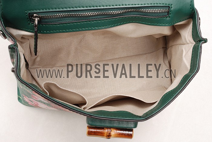 Gucci Bamboo Daily Blooms Bag Emerald Green