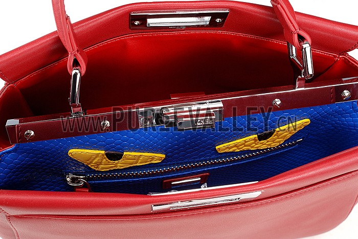 Fendi Peekaboo Medium Red Bag
