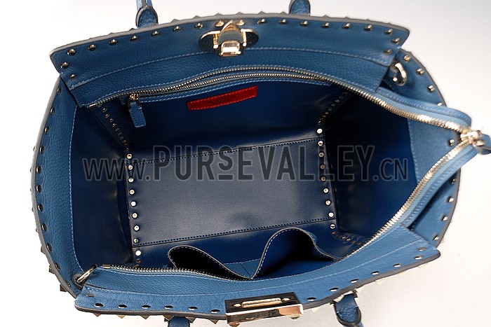Valentino Viva Valentino Fabric Top Handle Bag Blue