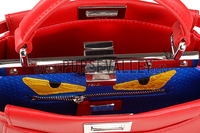 Fendi Peekaboo Mini Red Bag