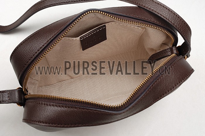 Gucci Bee Detail Brown Leather Bag