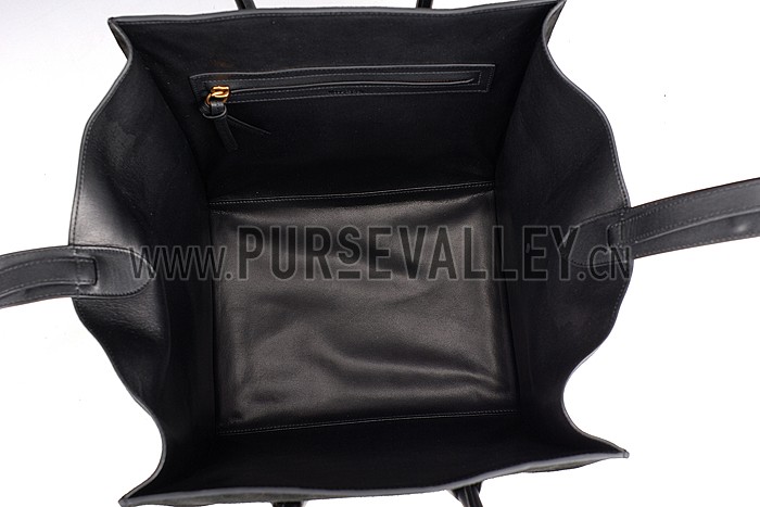 Celine Phantom Luggage Suede Leather Black