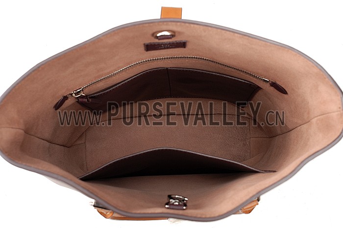 Louis Vuitton Flore Brown With Tan Handles