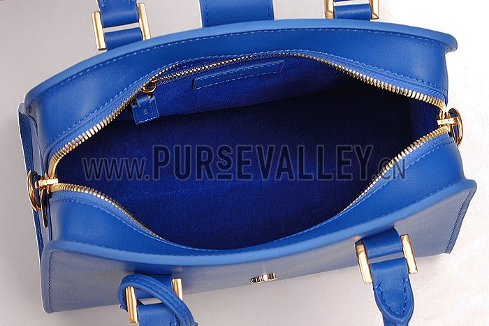Saint Laurent Monogramme Baby Cabas Royal Blue Bag