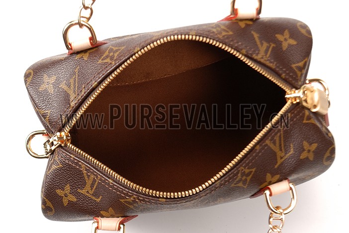 Louis Vuitton Monogram Speedy 25 Bag With Chain Shoulder Strap