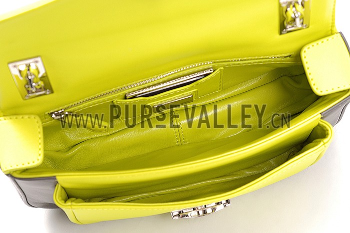 Fendi Be Baguette Bicolor Black and Yellow Bag