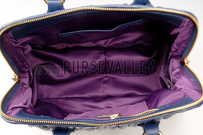 Miu Miu Matelasse Doctor Dark Blue Bag