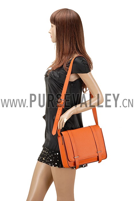 Hermes Man Messenger Large Orange Bag