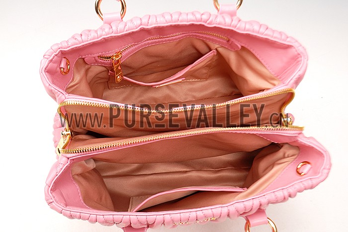 Miu Miu Matelasse Tote Pink