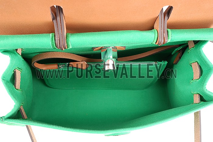 Hermes Herbag Green