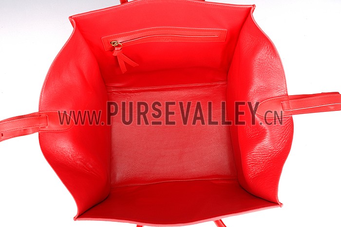 Celine Phantom Luggage Suede Leather Red