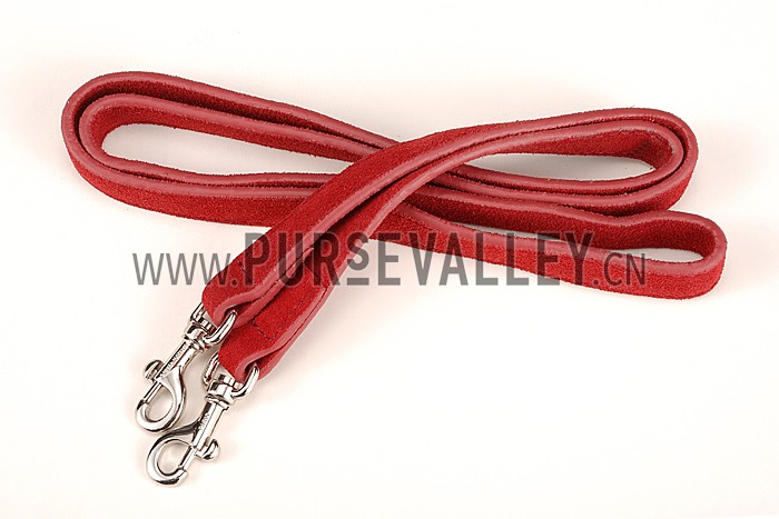 Saint Laurent Rive Gauche Small Fringed Suede Bag Red