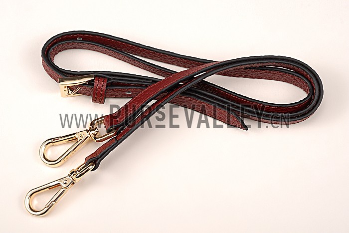 Prada Double Tote Dark Red