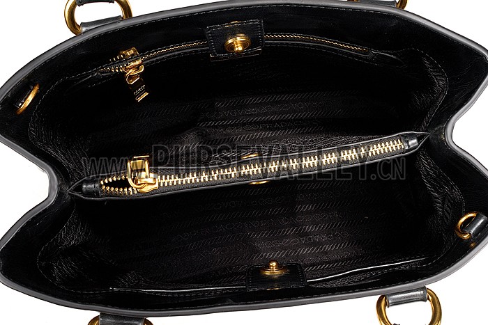 Prada Classic Patent Leather Satchel Black