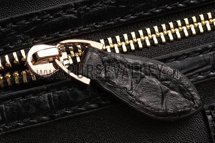 Fendi Small Peekaboo Black Leather Bag 608298