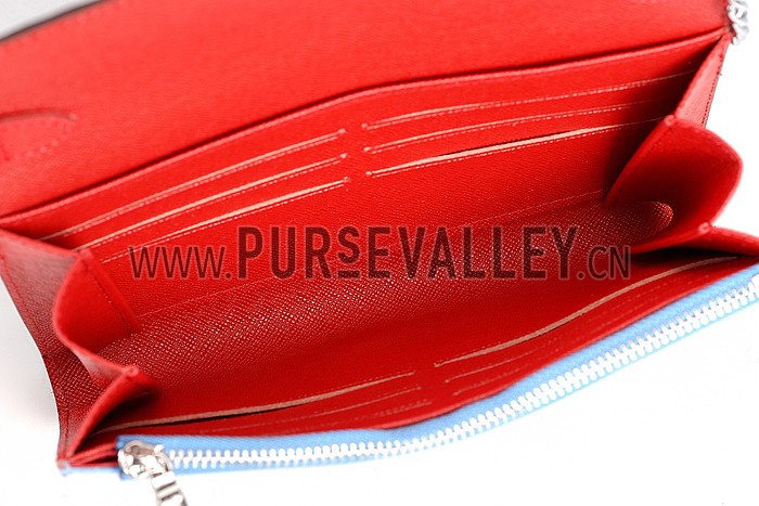 Louis Vuitton Tribal Mask Chaine Wallet Epi Red Blue