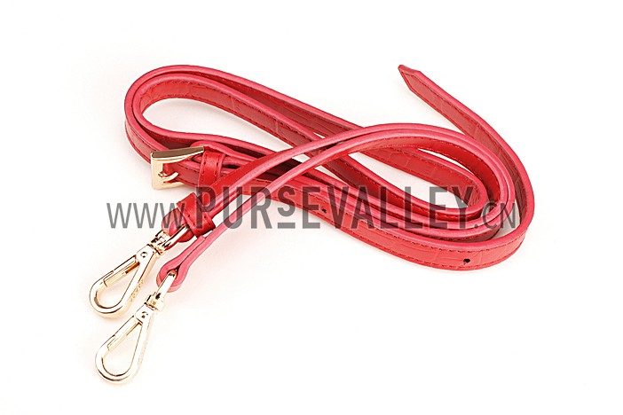 Prada Saffiano Crocodile Leather Red Bag