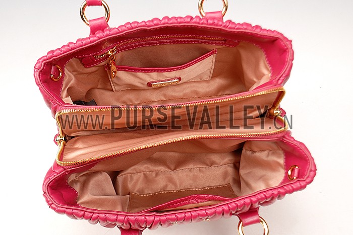 Miu Miu Matelasse Tote Rose Pink