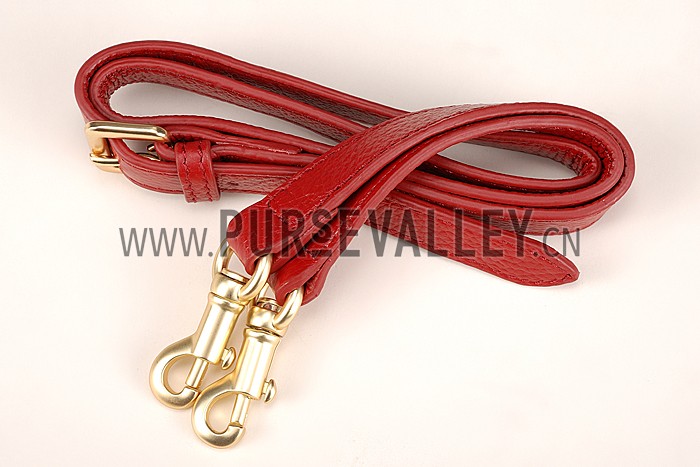 Chloe Marcie Satchel Crossbody Bag Dark Red