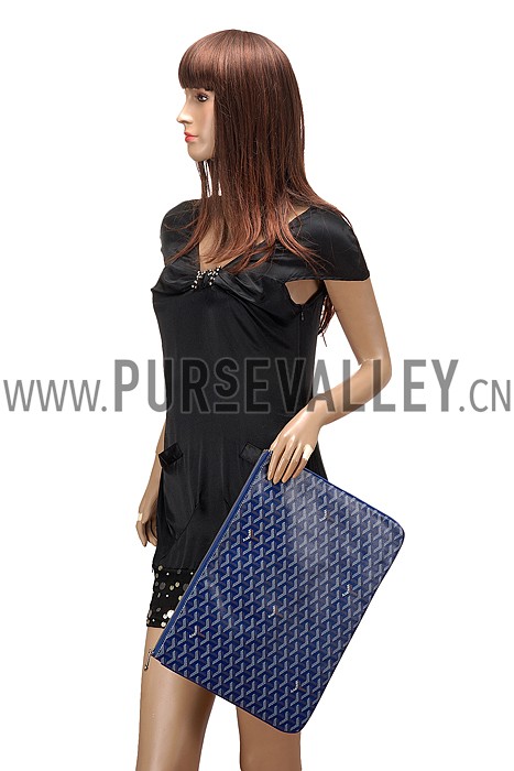 Goyard Large Pouch Blue