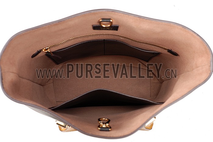 Louis Vuitton Flore Black With Tan Handles