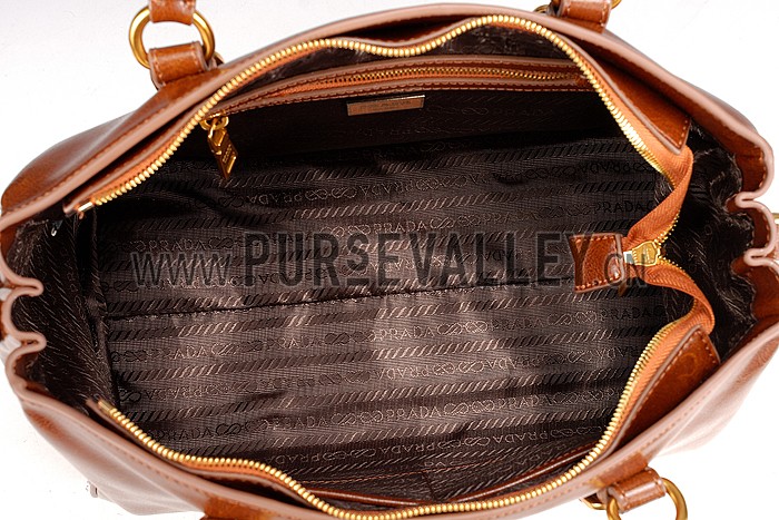Prada Classic Top Handle Brown