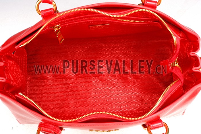Prada Classic Top Handle Red