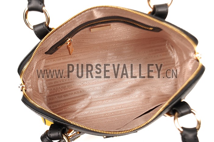 Prada Shoulder Handbag Yellow and Black