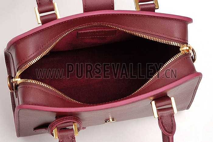 Saint Laurent Monogramme Baby Cabas Bordeaux Bag
