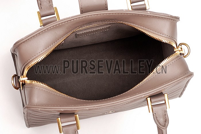 Saint Laurent Monogramme Baby Cabas Matelasse Khaki Bag