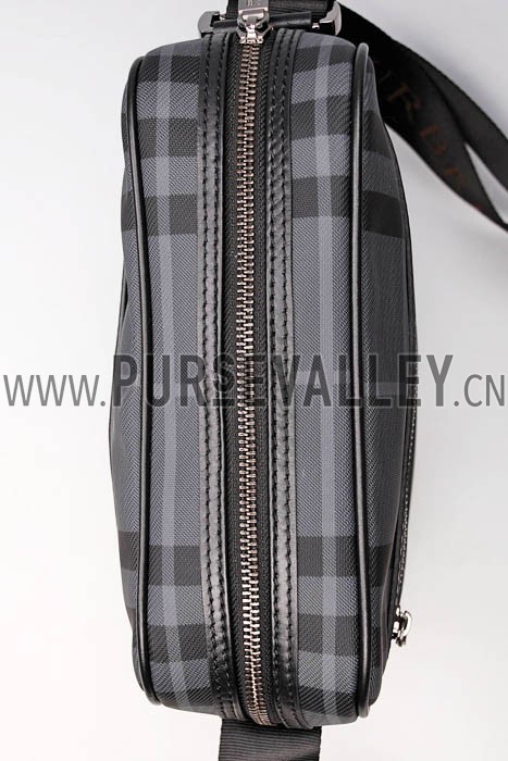Burberry Small Check Crossbody Zipped Top Bag