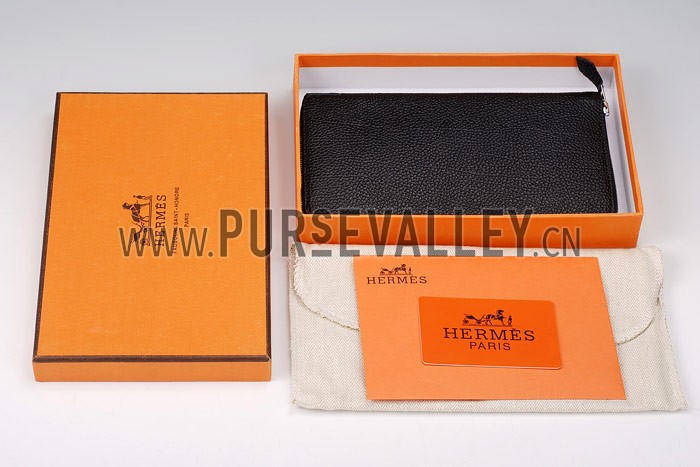 Hermes Azap Long Wallet Black