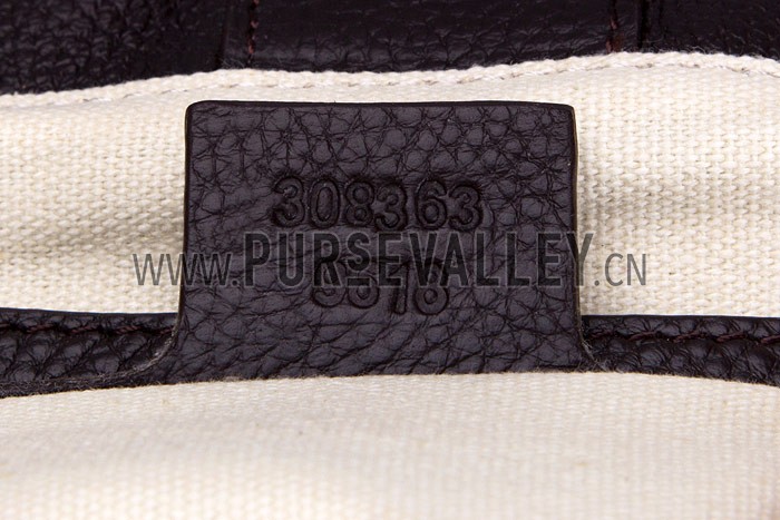 Gucci Soho Dark Brown Leather Working Tote