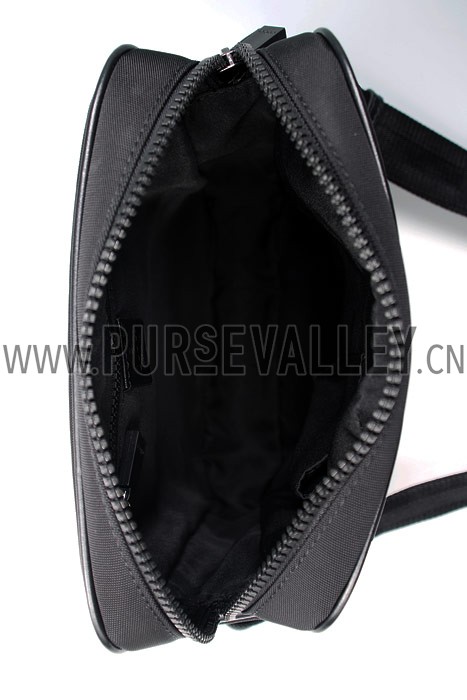 Gucci Canvas Shoulder Bag Black with Web Detail