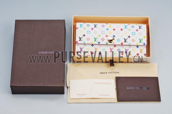 Louis Vuitton Sarah Wallet White Murakami