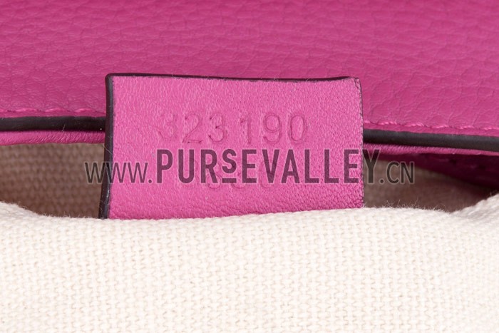 Gucci Soho Mini Shoulder Strap Bag Fuchsia