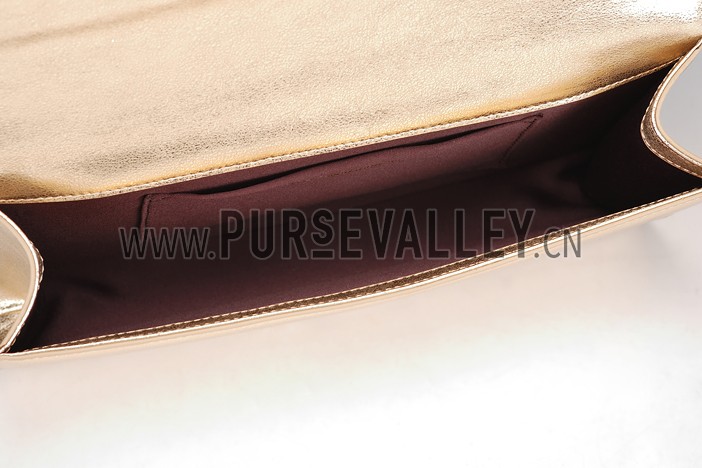 Saint Laurent Belle De Jour Clutch Gold 608312