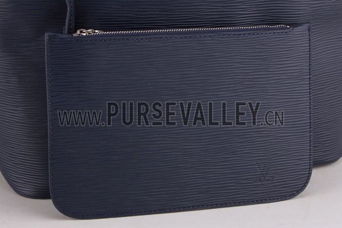 Louis Vuitton Neverfull MM Epi Leather Dark Blue