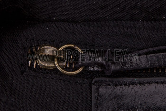 Balenciaga Giant Gold Hip Purse Black