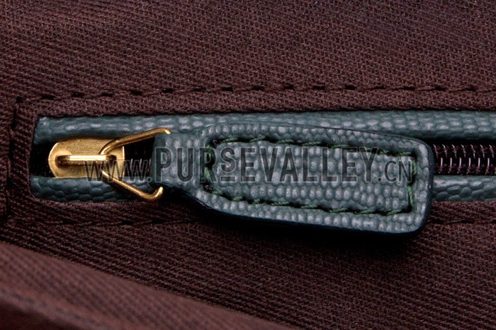 YSL Cabas Shoulder Bag Green