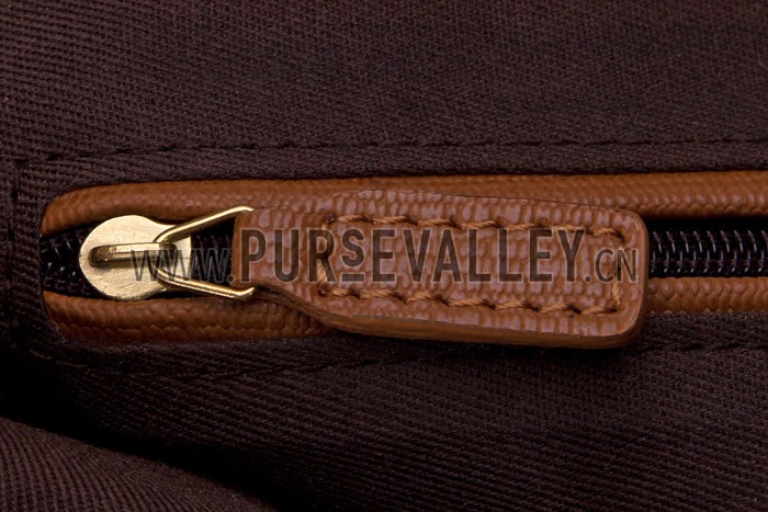 YSL Cabas Shoulder Bag Tan