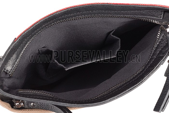 Burberry Man Canvas Check Crossbody Bag Black 608272