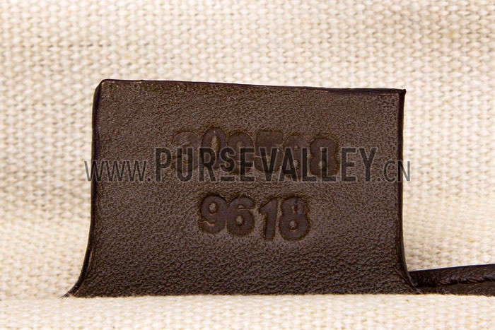 Gucci Large Logo Printed Canvas Brown Leather Trim Shopper Tote