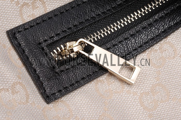 Gucci Medium Woven Tassels Black Leather Hobo 607325