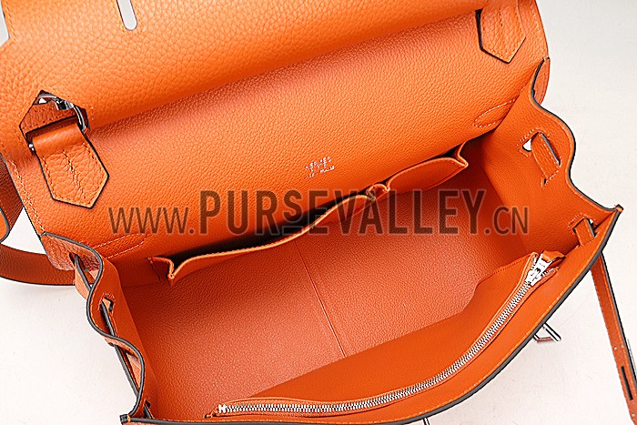 Hermes Jypsiere 31 Orange Bag 607475